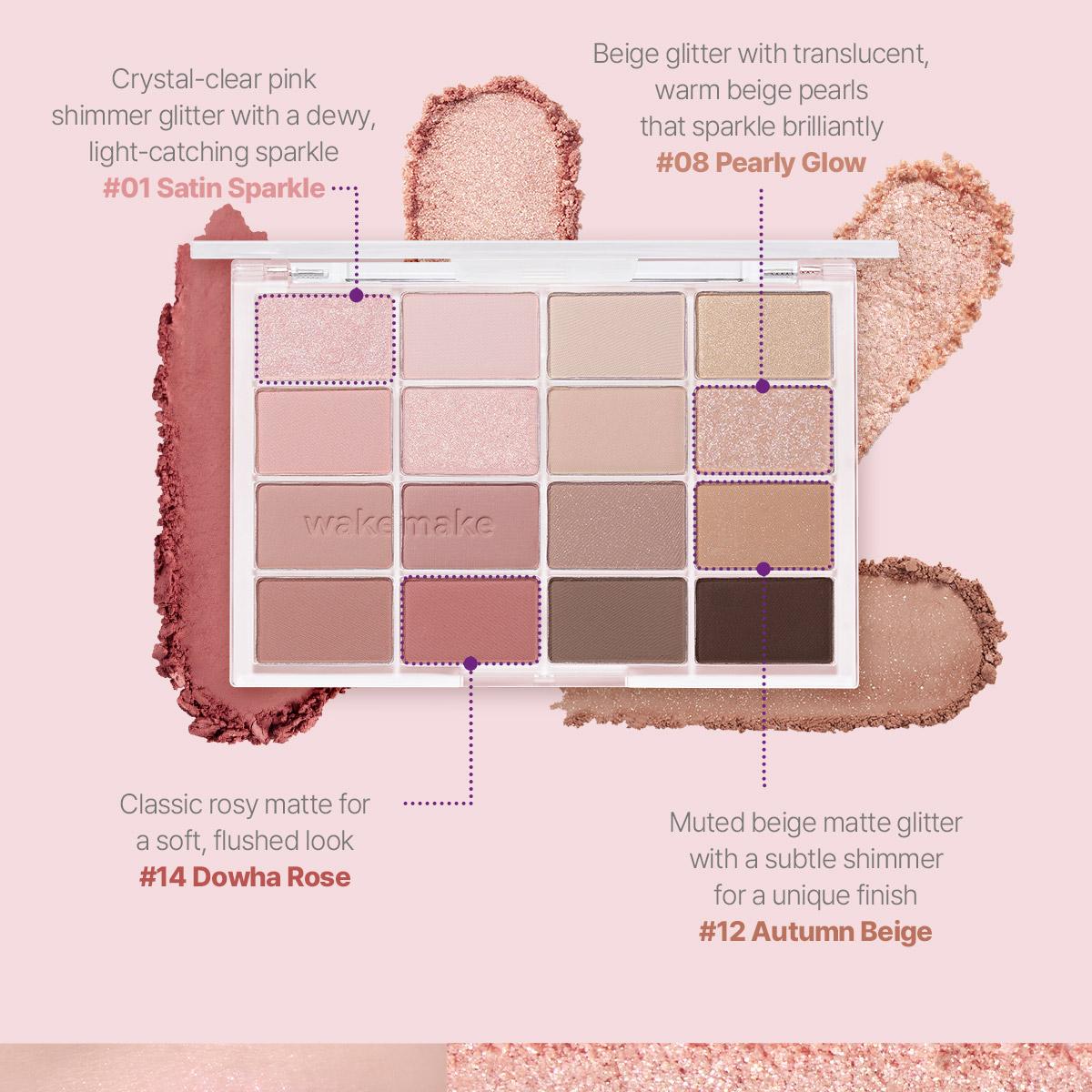 [Sanrio EDITION] WAKEMAKE Soft Blurring Eye Palette (Set/Single) (26 Options)