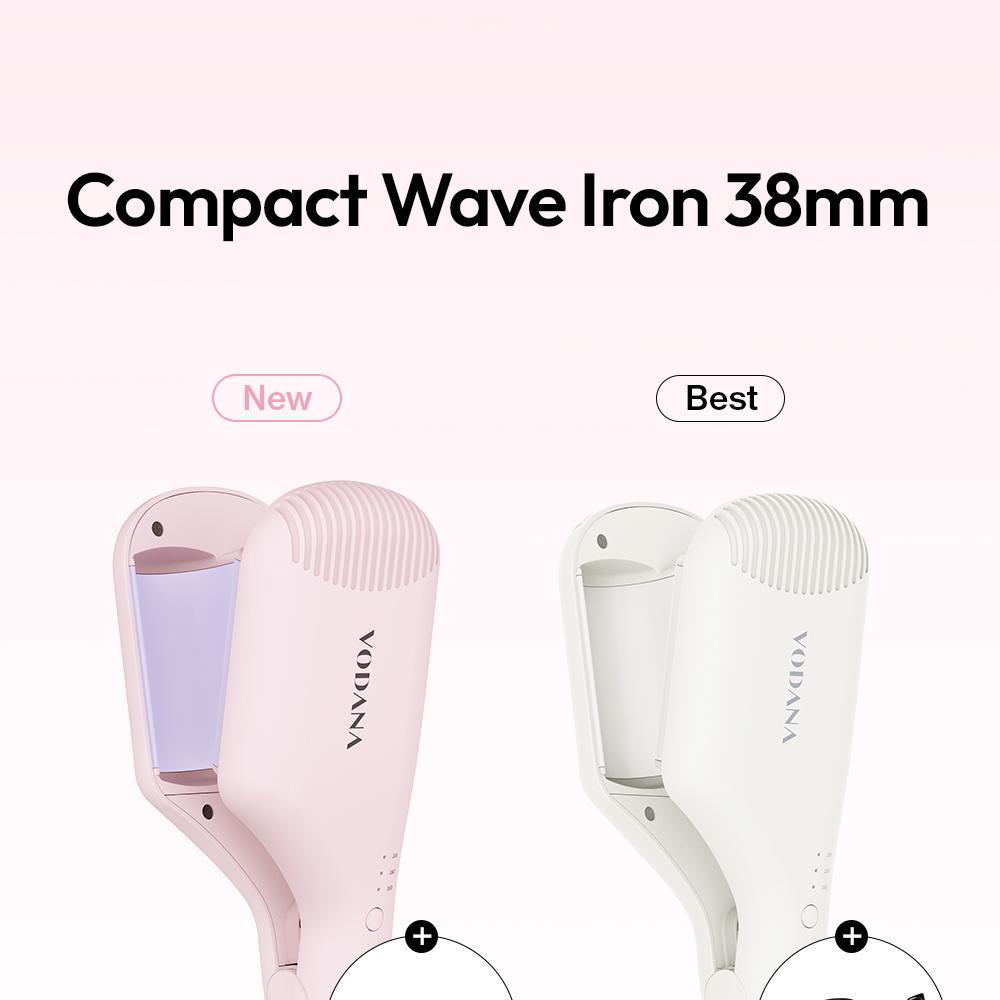 VODANA Compact Wave Iron 38mm Pink Lavender | OLIVE YOUNG Global