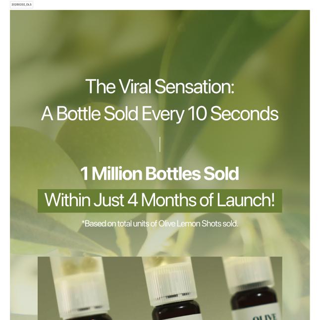 LATIB オリーブレモンショット6本入 | OLIVE YOUNG Global