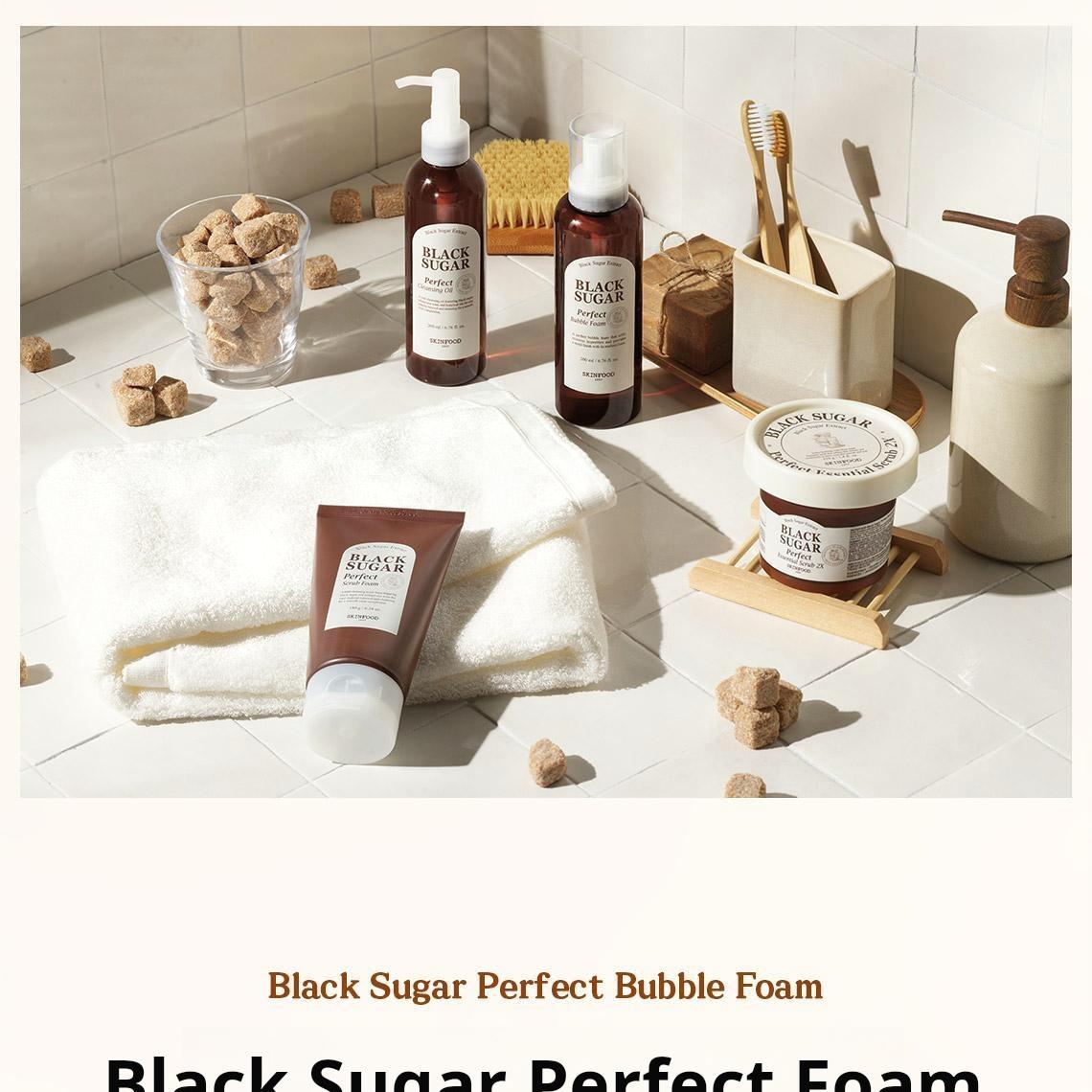 SKINFOOD Black Sugar Perfect Bubble Foam 200mL | OLIVE YOUNG