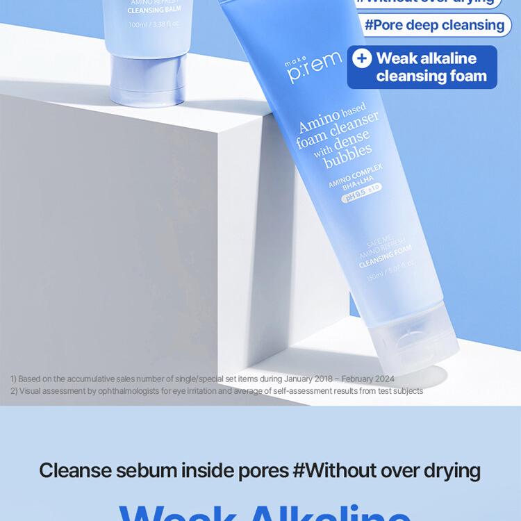 makeprem セーフミーアミノリフレッシュクレンジングフォーム 150ml