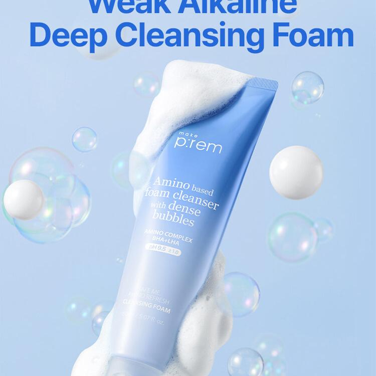 makeprem Safe Me Amino Refresh Cleansing Foam 150ml | OLIVE YOUNG