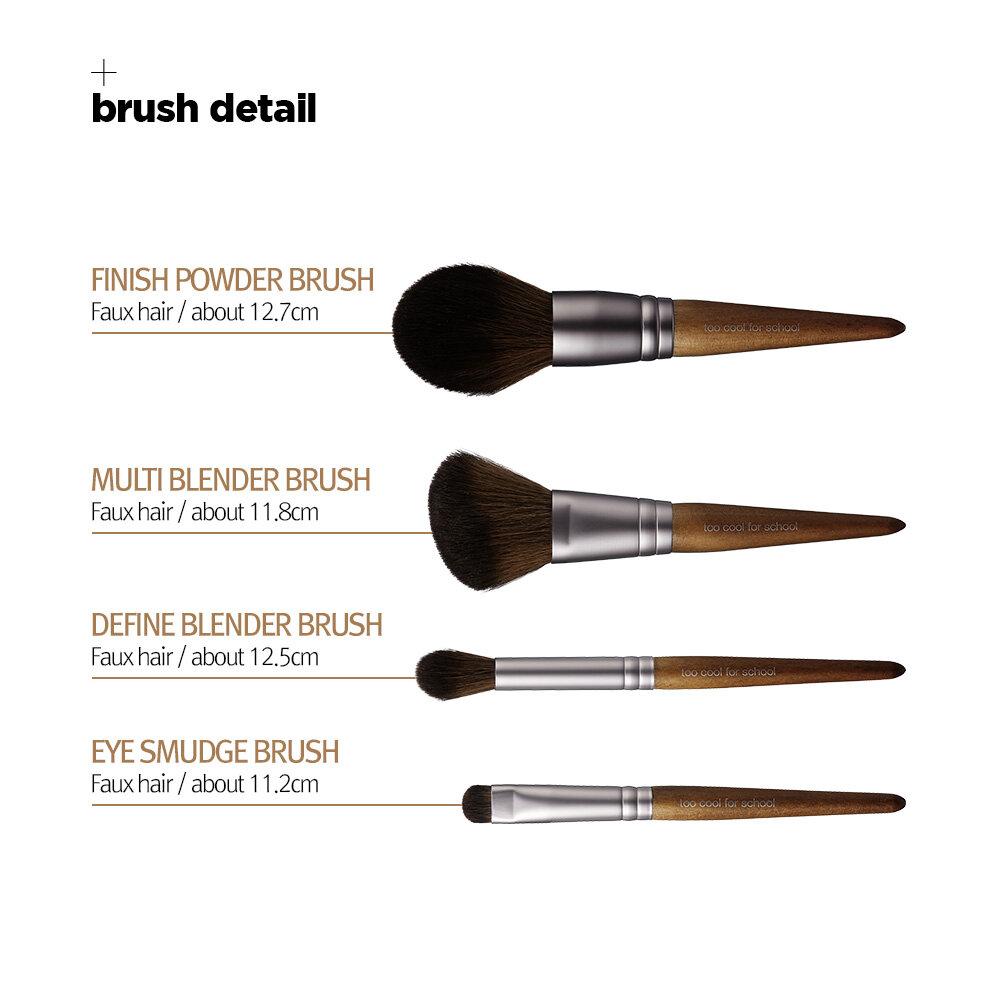 美容学校　ブラシセット too cool for school Artist Vegan Brush Kit | OLIVE YOUNG Global