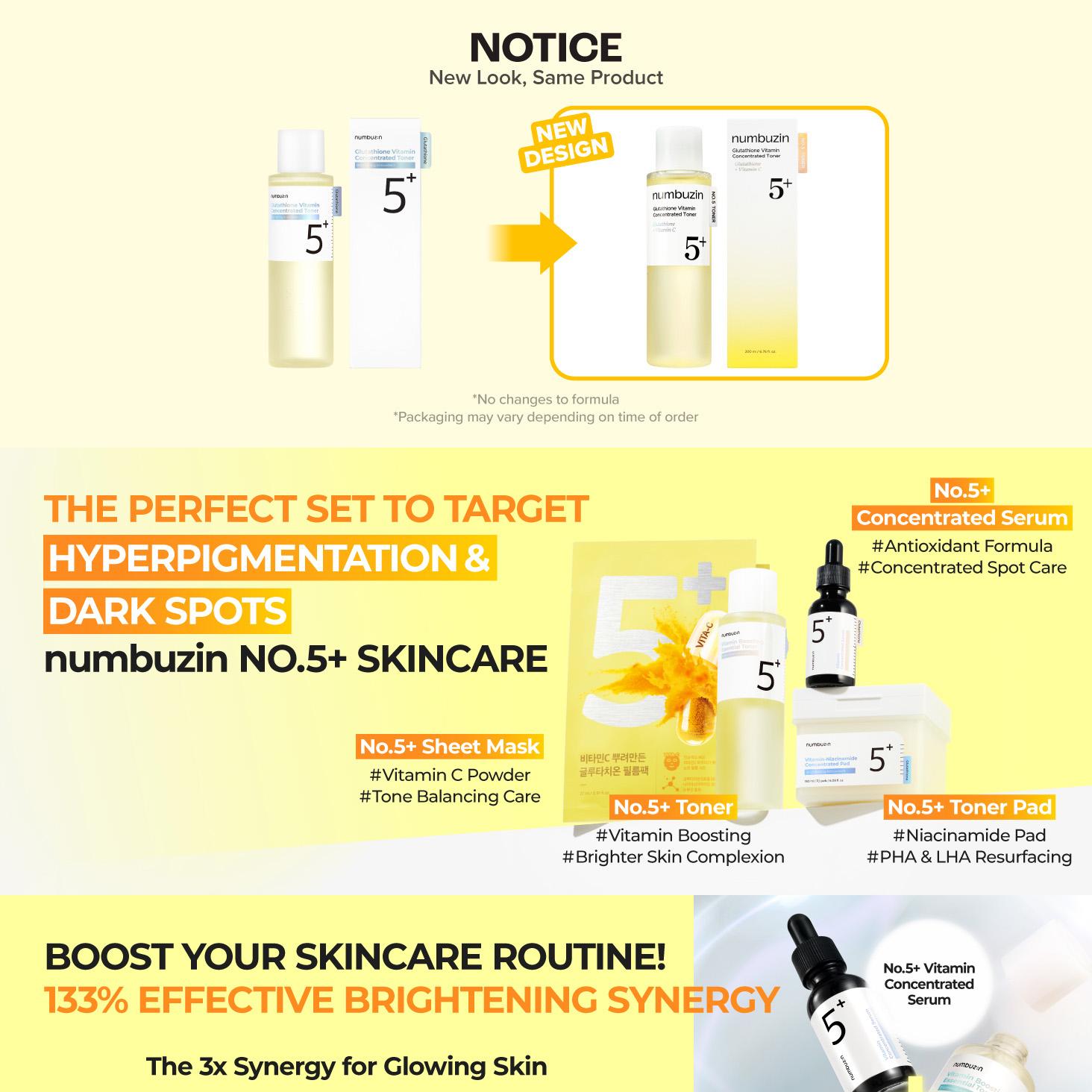 numbuzin No. 5+ Vitamin Boosting Essential Toner 200mL | OLIVE
