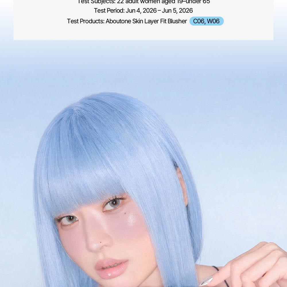 [Sanrio EDITION] ABOUT_TONE Skin Layer Fit Blusher (Cover Fit/Water Fit) (Set/Single) (22 Colors)