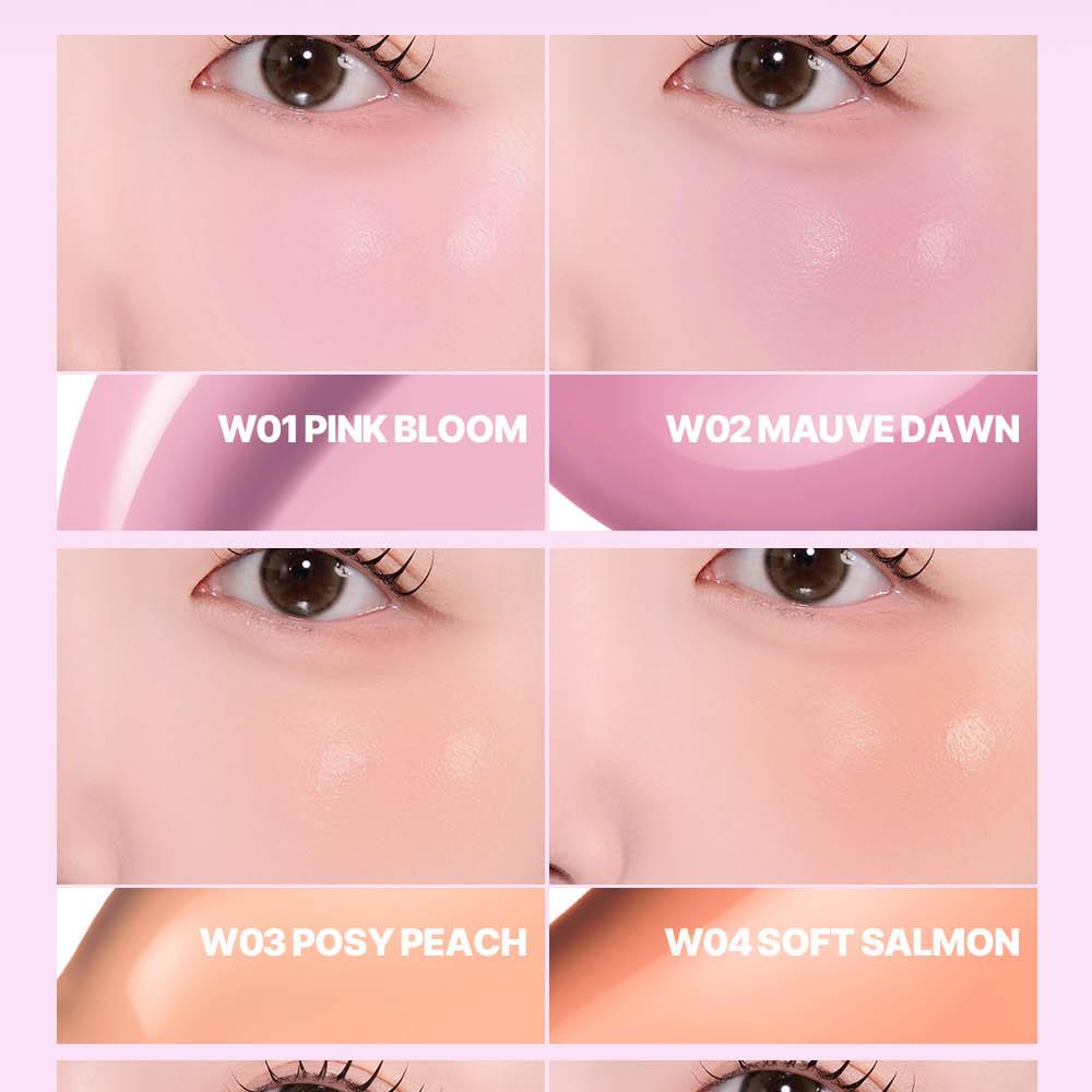 [Sanrio EDITION] ABOUT_TONE Skin Layer Fit Blusher (Cover Fit/Water Fit) (Set/Single) (22 Colors)