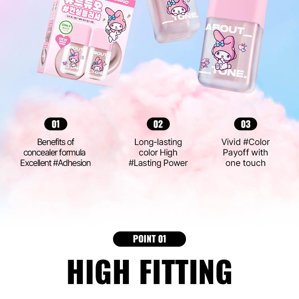 [Sanrio EDITION] ABOUT_TONE Skin Layer Fit Blusher (Cover Fit/Water Fit) (Set/Single) (22 Colors)