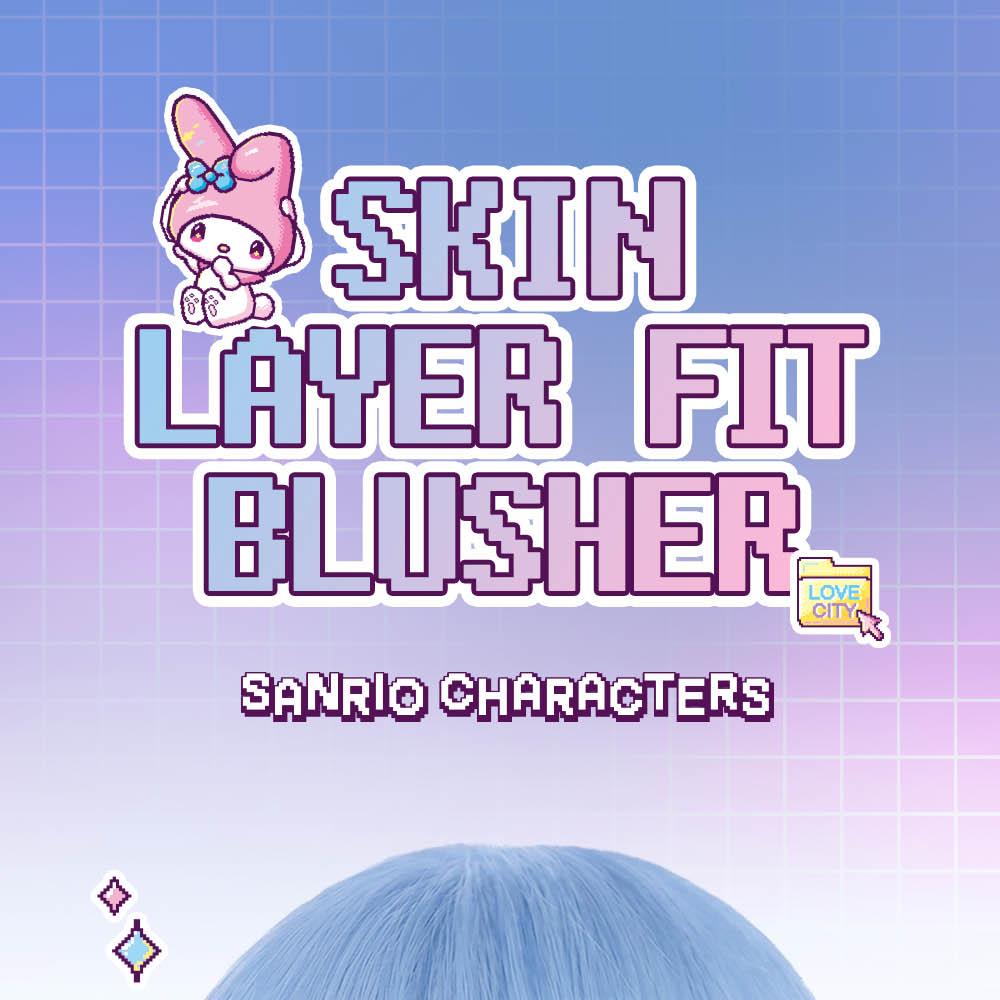 [Sanrio EDITION] ABOUT_TONE Skin Layer Fit Blusher (Cover Fit/Water Fit) (Set/Single) (22 Colors)