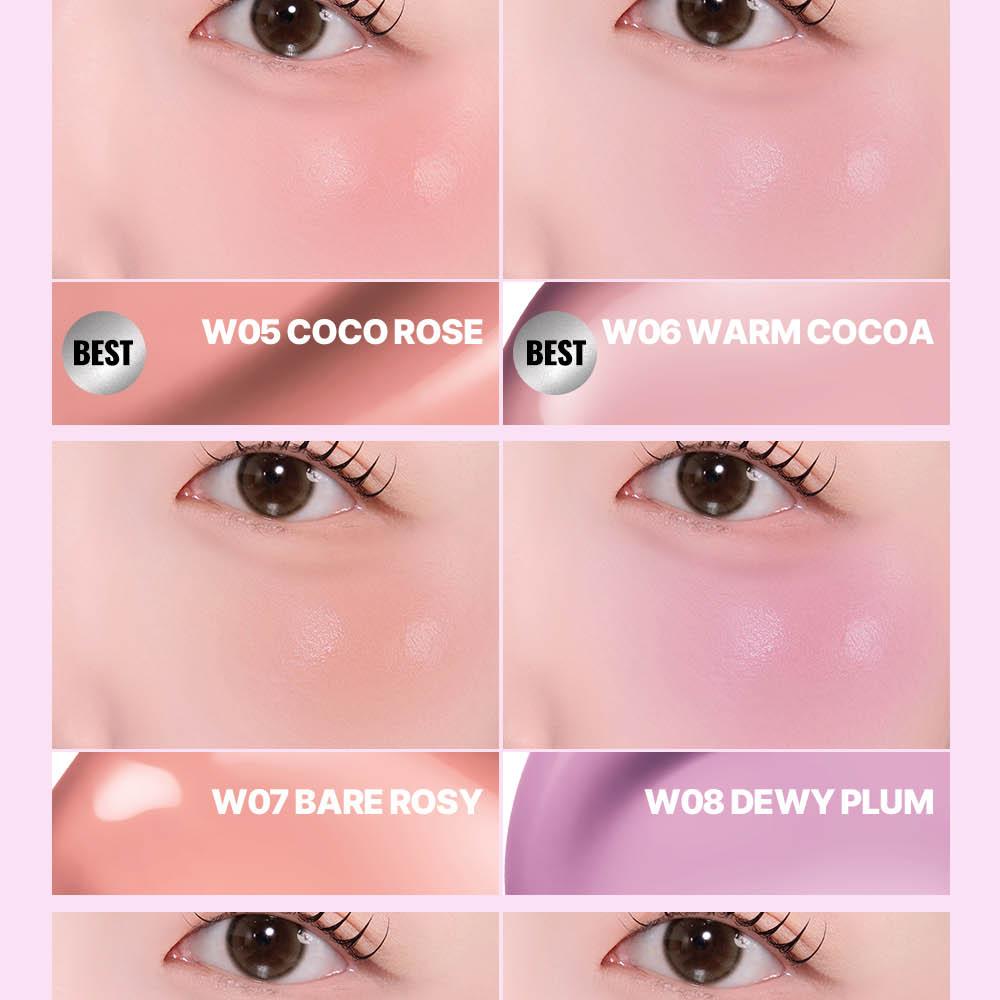 [Sanrio EDITION] ABOUT_TONE Skin Layer Fit Blusher (Cover Fit/Water Fit) (Set/Single) (22 Colors)