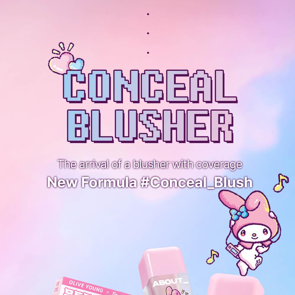 [Sanrio EDITION] ABOUT_TONE Skin Layer Fit Blusher (Cover Fit/Water Fit) (Set/Single) (22 Colors)