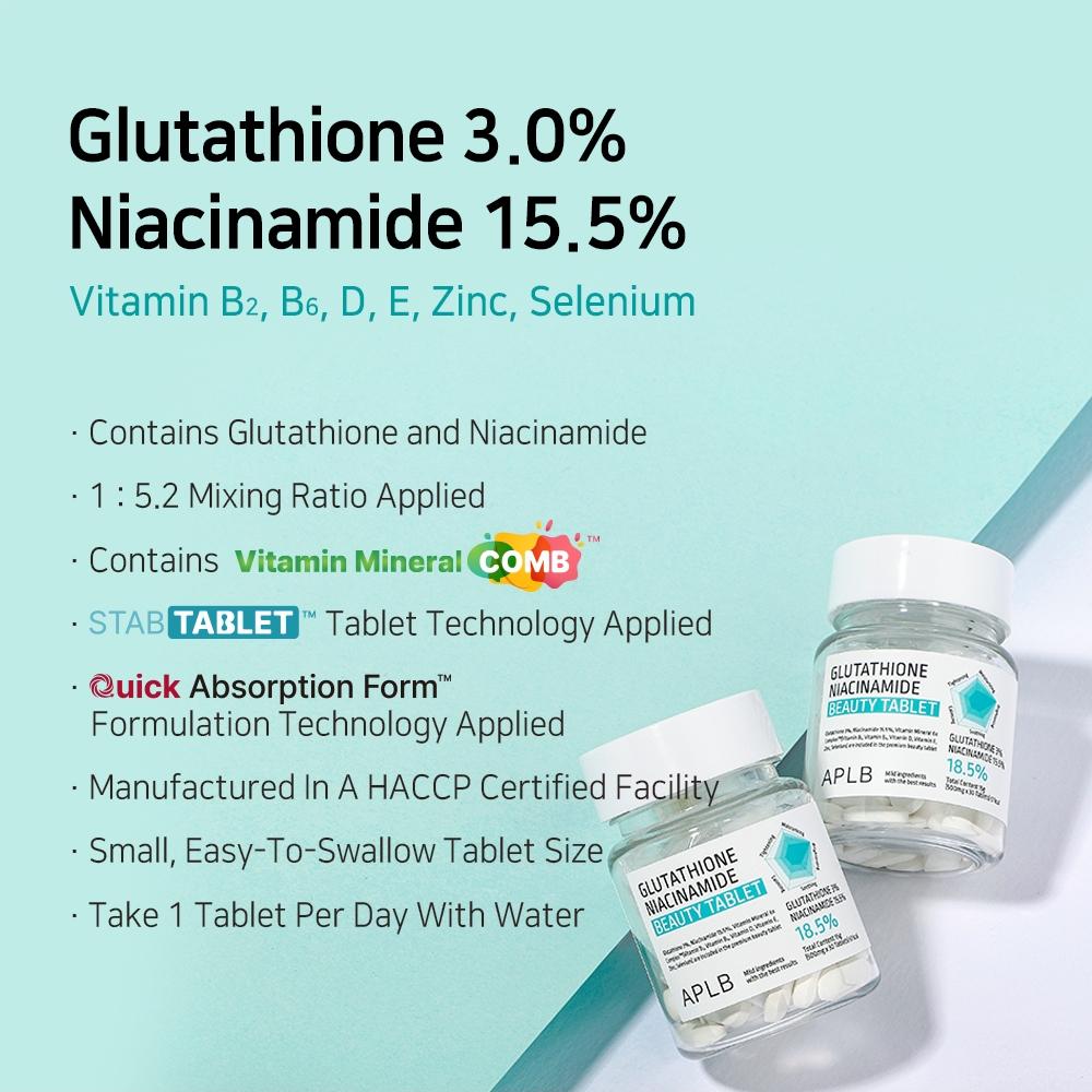APLB Glutathione Niacinamide Beauty 30 Tablets