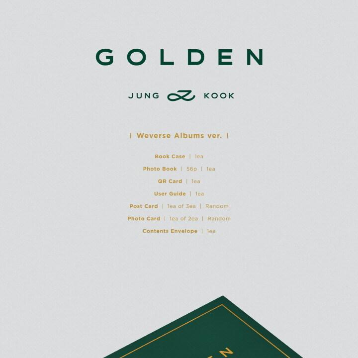 JUNG KOOK (BTS) - GOLDEN (WEVERSE ALBUMS VER.) | OLIVE YOUNG