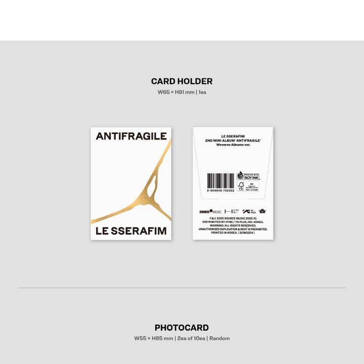 LE SSERAFIM - ANTIFRAGILE (2ND MINI ALBUM) WEVERSE ALBUMS VER