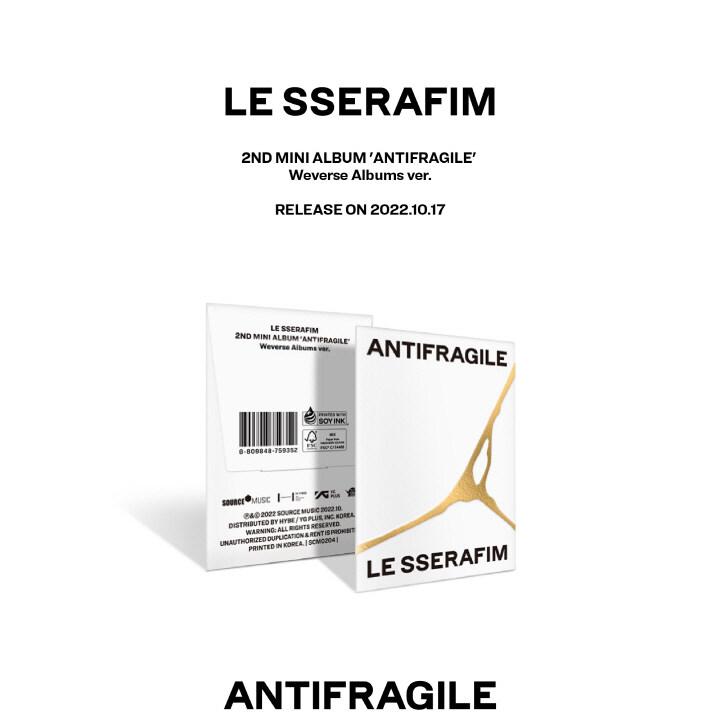 LE SSERAFIM - ANTIFRAGILE (2ND MINI ALBUM) WEVERSE ALBUMS VER
