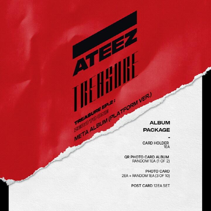 ATEEZ TREASURE EP.2 Zero To One アルバム HONGJOONG ATEEZ TREASURE EP 2 : Zero To One Official Album