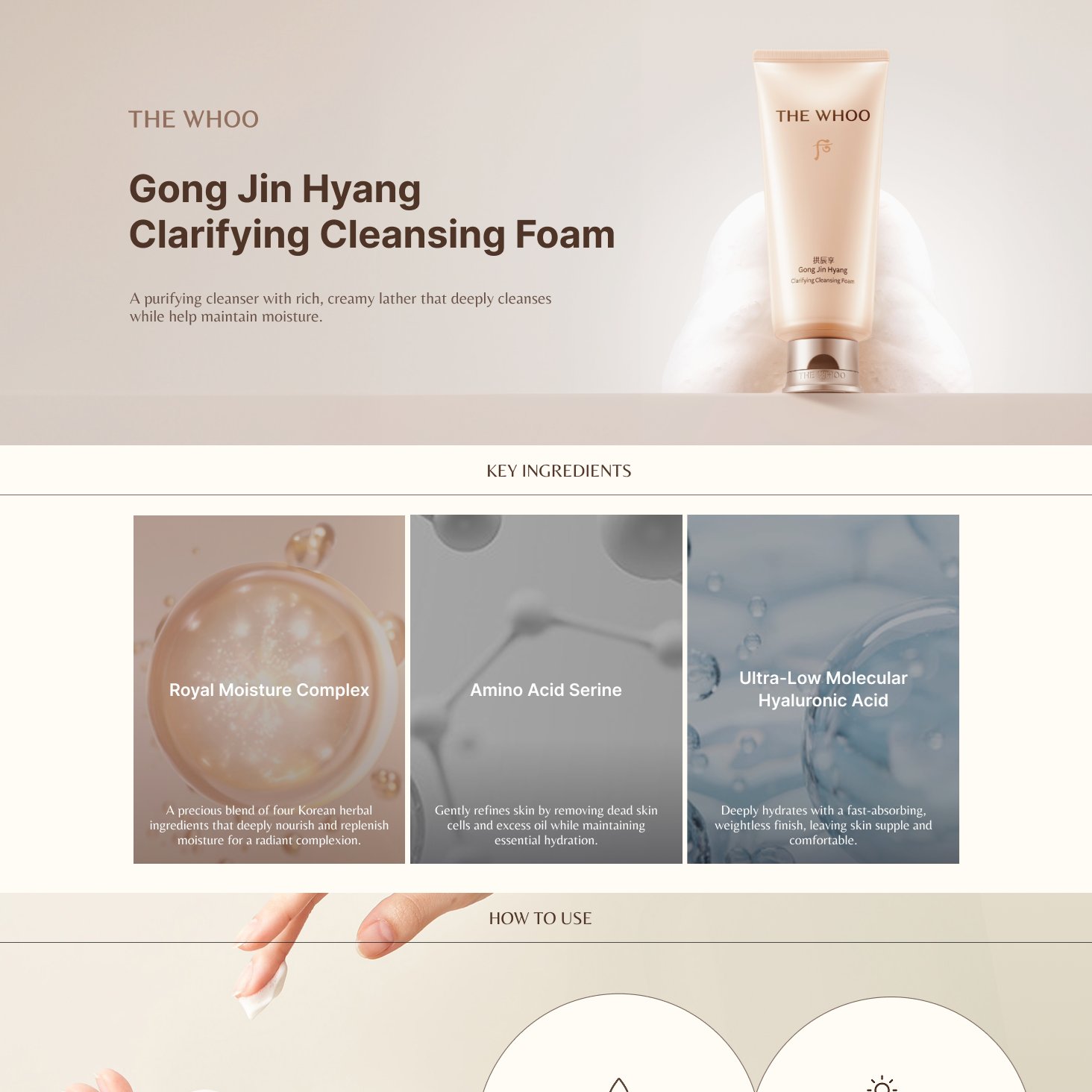 THE WHOOコンジンヒャンクレンジングフォーム 180ml | OLIVE YOUNG Global