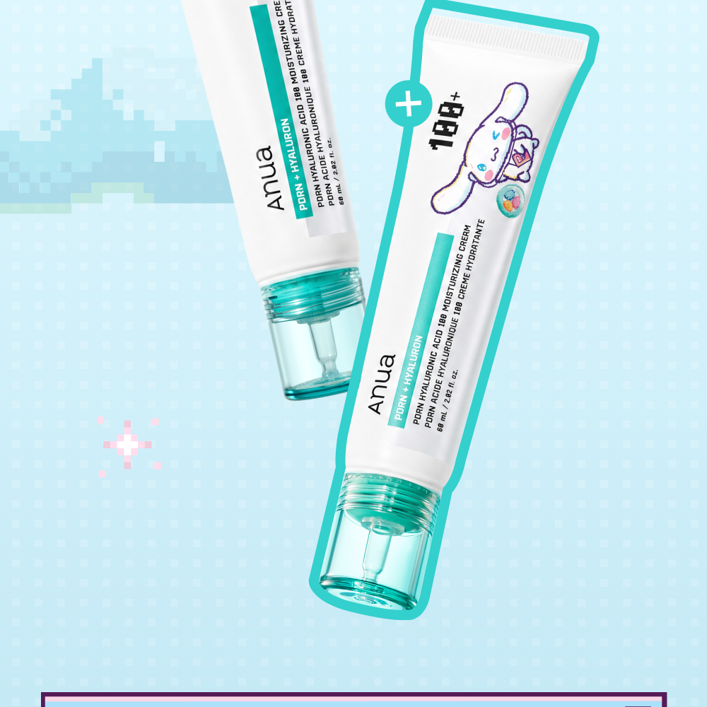 [Sanrio EDITION] Anua PDRN Hyaluronic Acid 100 Moisturizing Cream 60ml*2ea (2 Options)