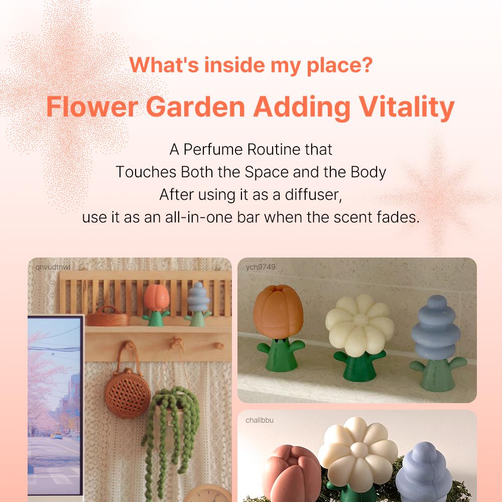 Donggubat Flower Garden Perfume Bar Gift Set Diffuser All-in-One