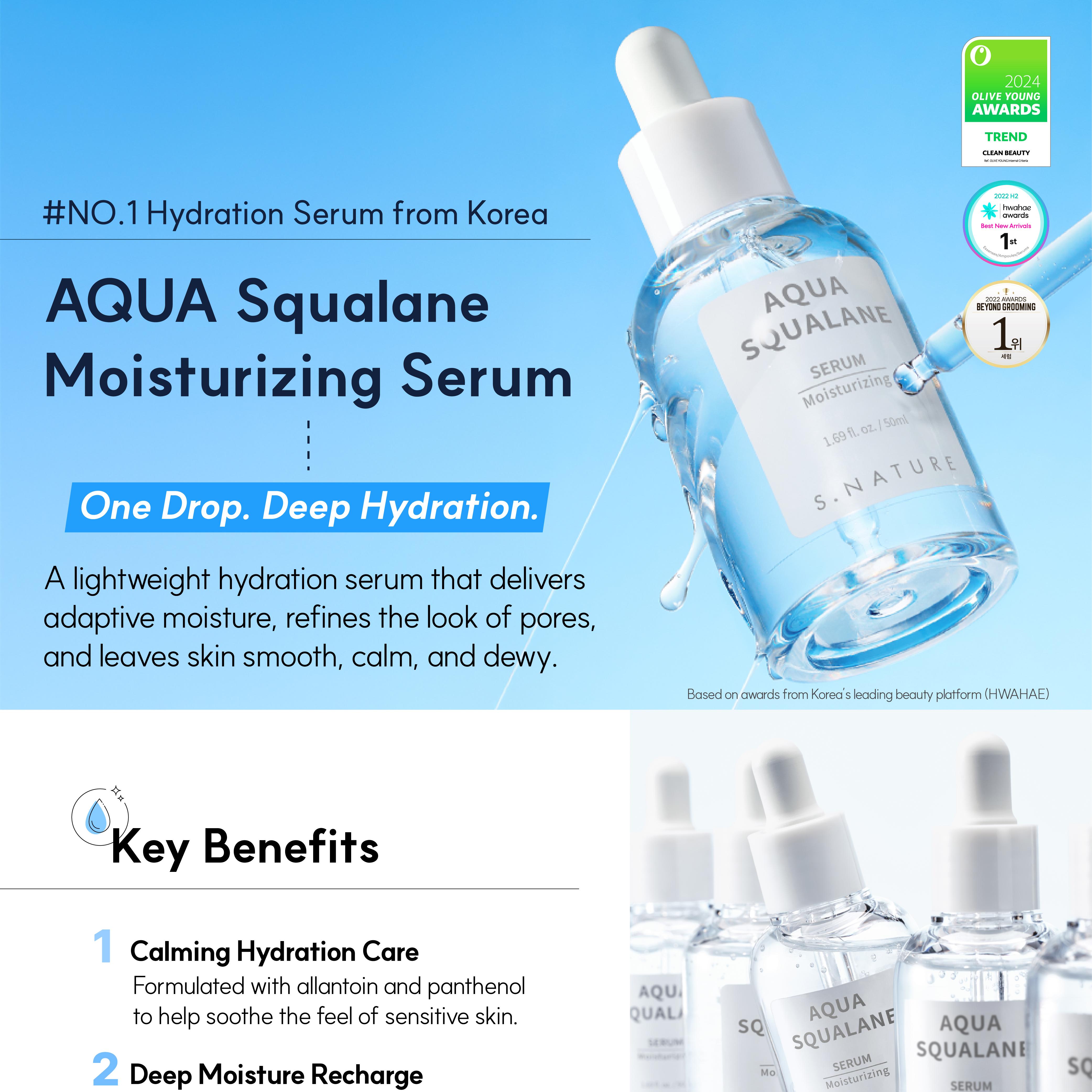 R SKIN ベーシックセット S.NATURE Aqua Squalane Serum 50ml Refill Pack | OLIVE YOUNG Global
