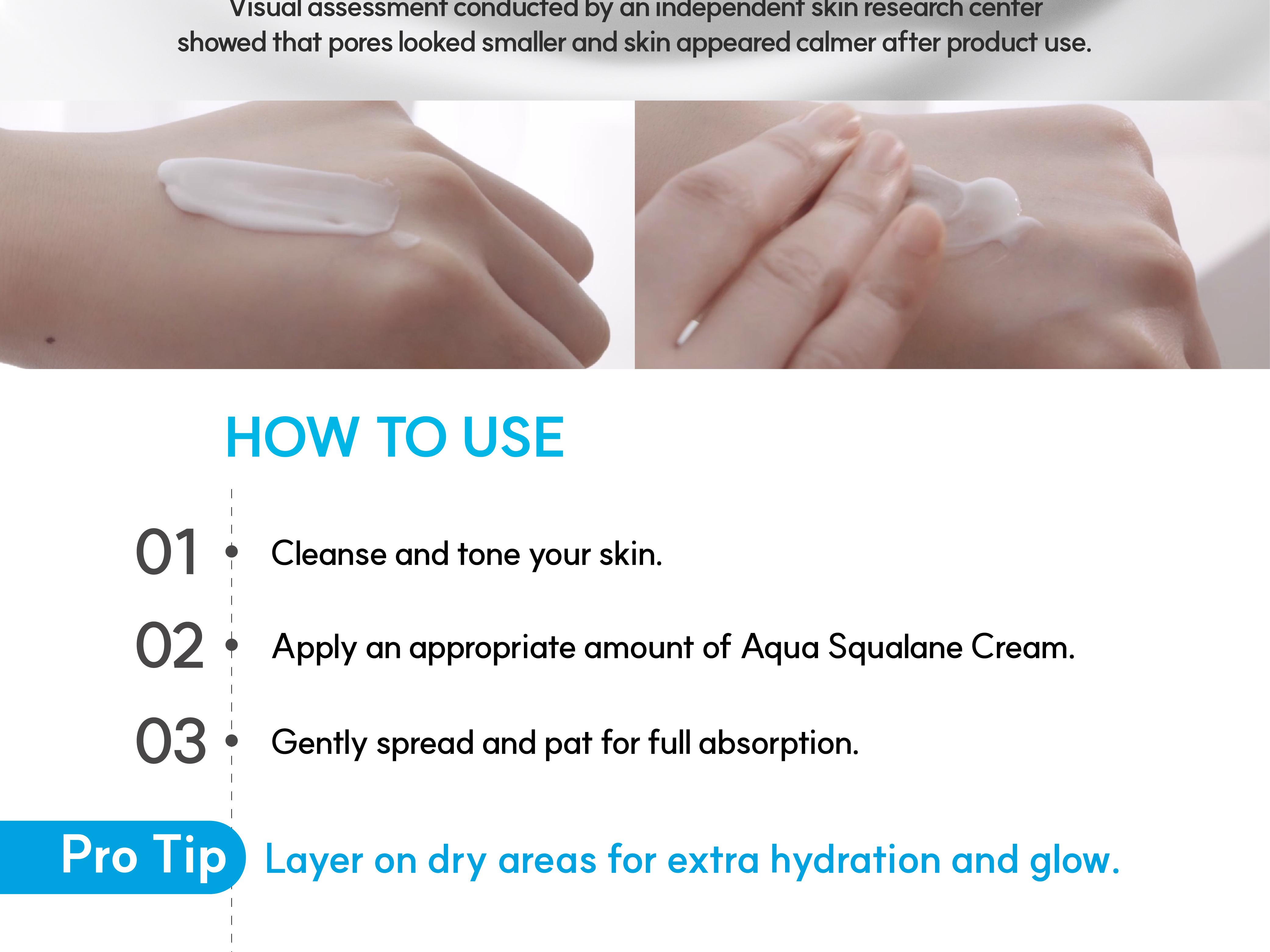 S.NATURE Aqua Squalane Moisturizing Cream 60ml Double Pack (+Aqua