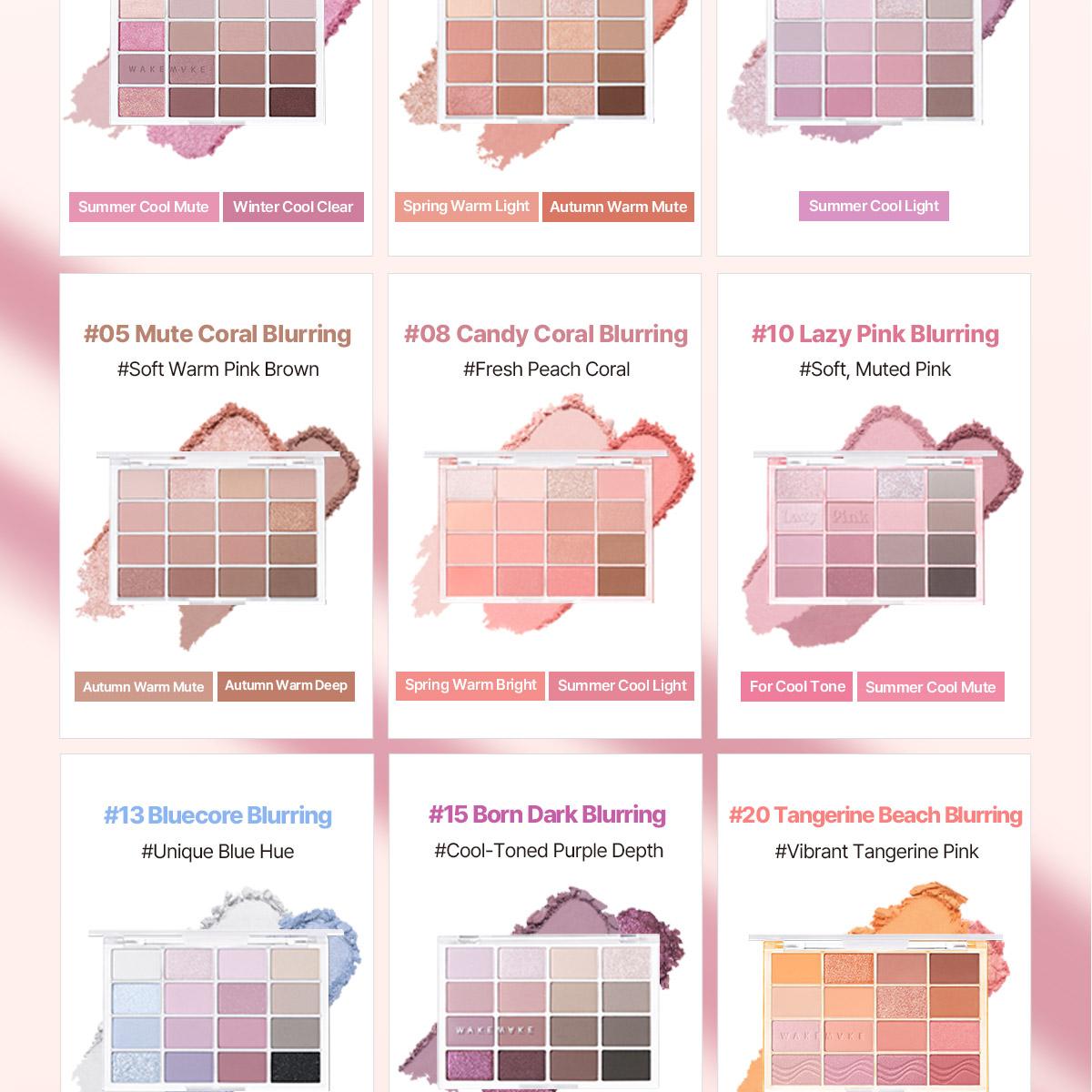 [Sanrio EDITION] WAKEMAKE Soft Blurring Eye Palette (Set/Single) (26 Options)