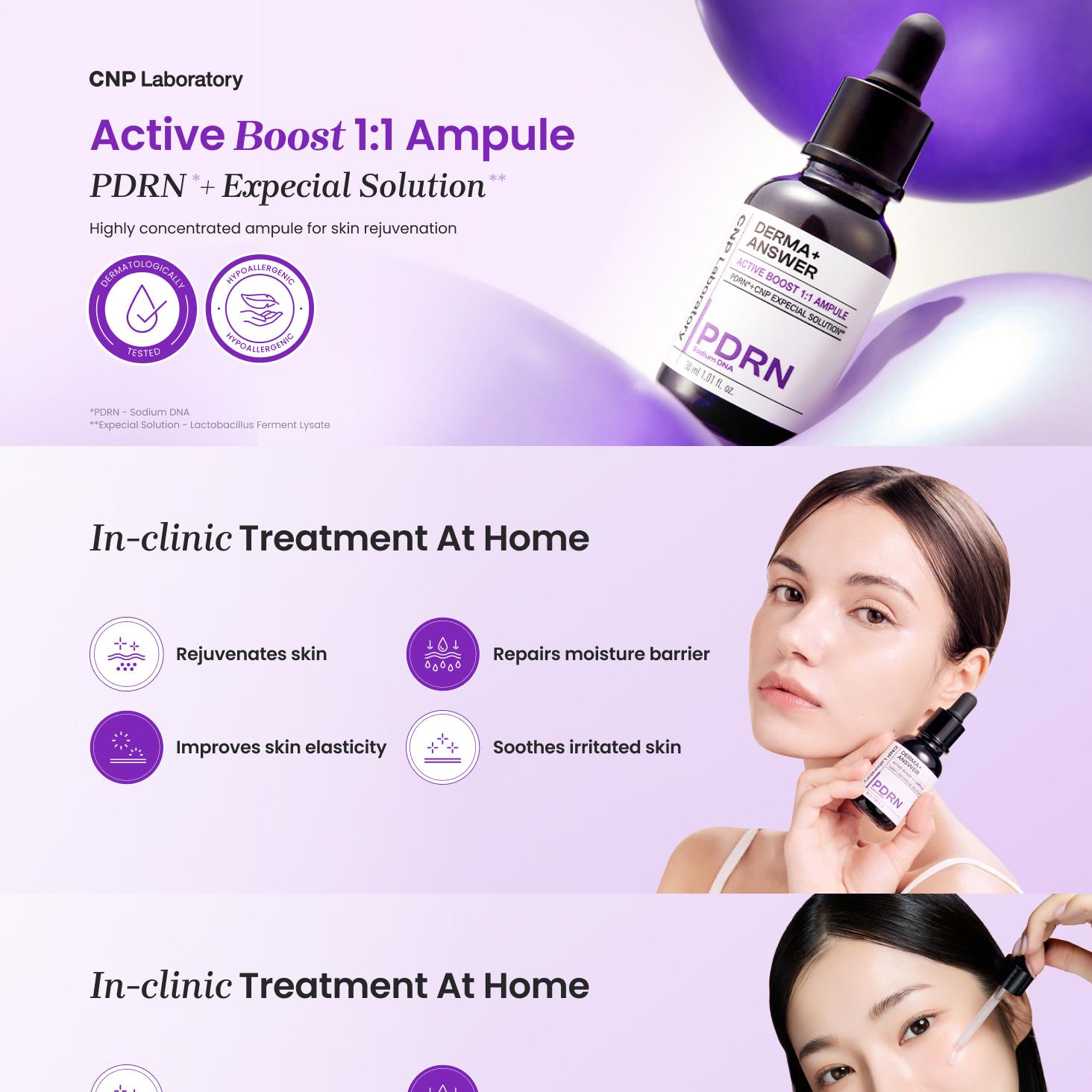 CNP Derma+ Answer Active Boost Ampule 30mL | OLIVE YOUNG Global