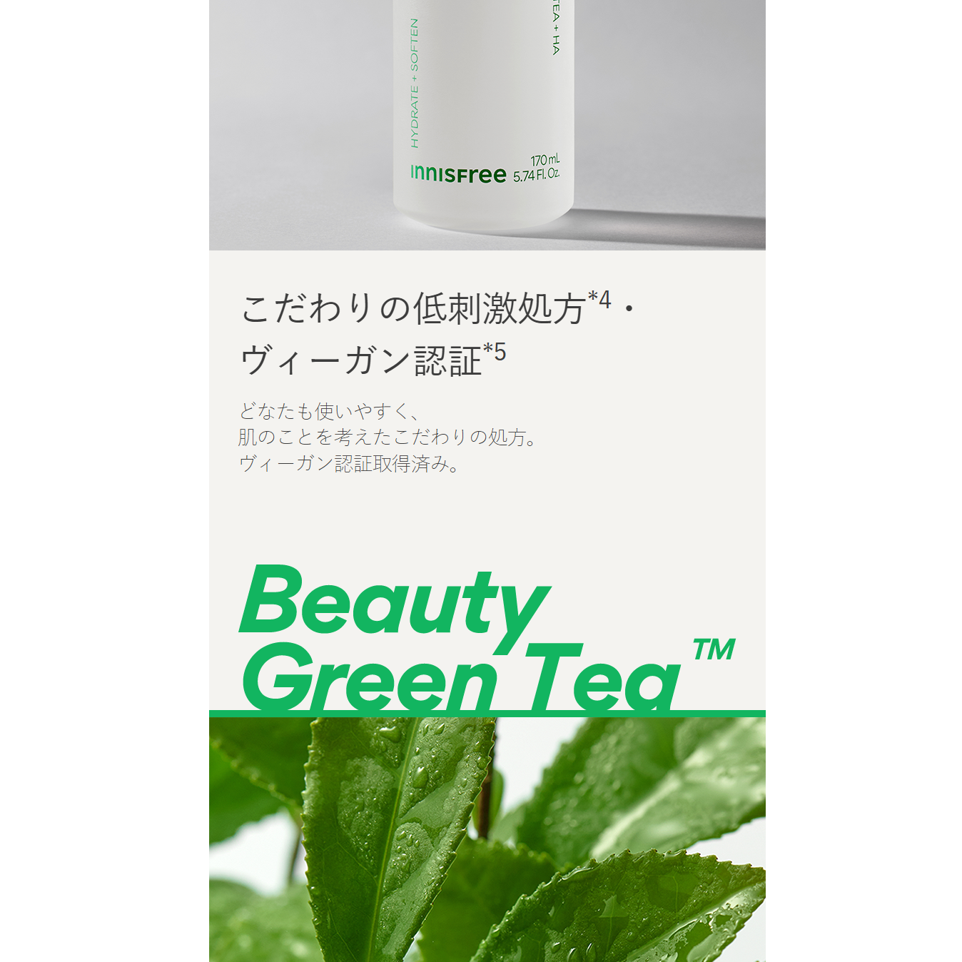 innisfree グリーンティーヒアルロン酸スキン 170ml | OLIVE YOUNG Global