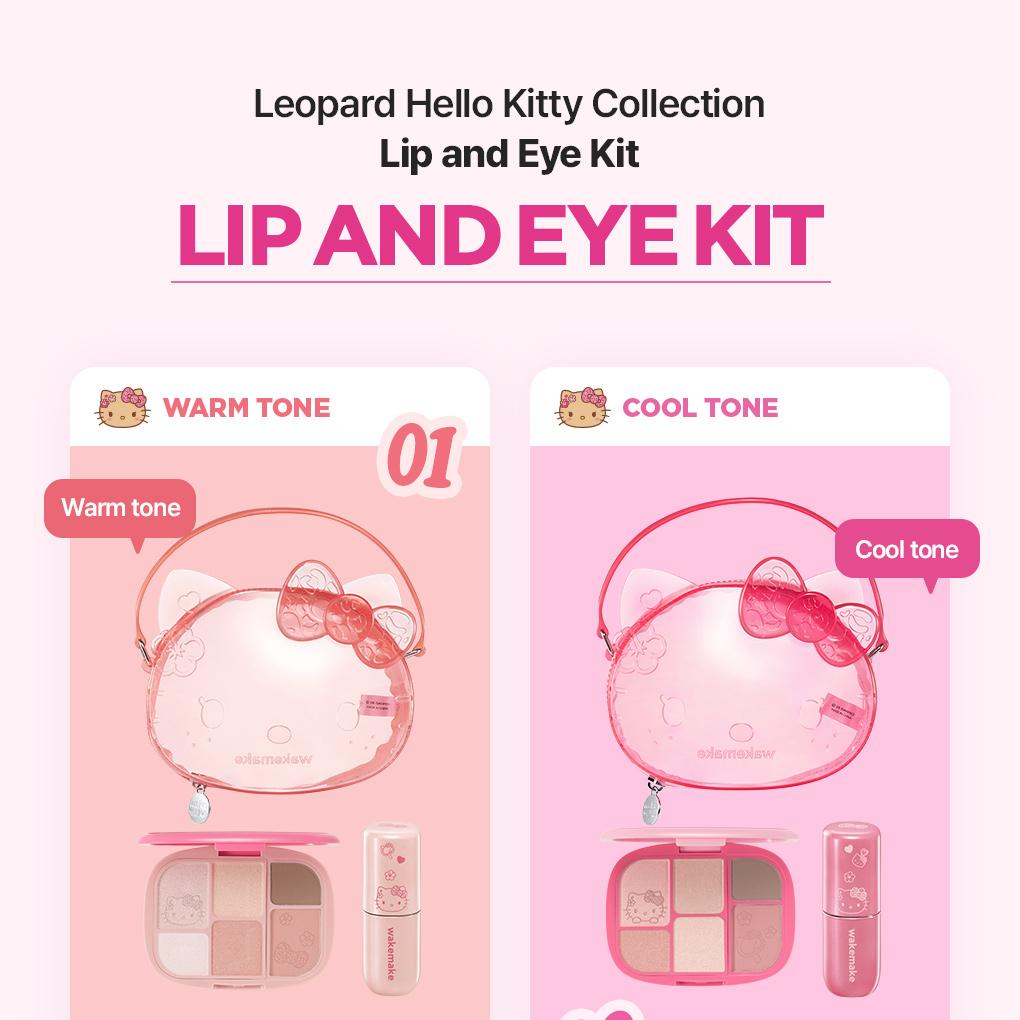 [Sanrio EDITION] WAKEMAKE Lip & Eye Kit (Warm Tone / Cool Tone)
