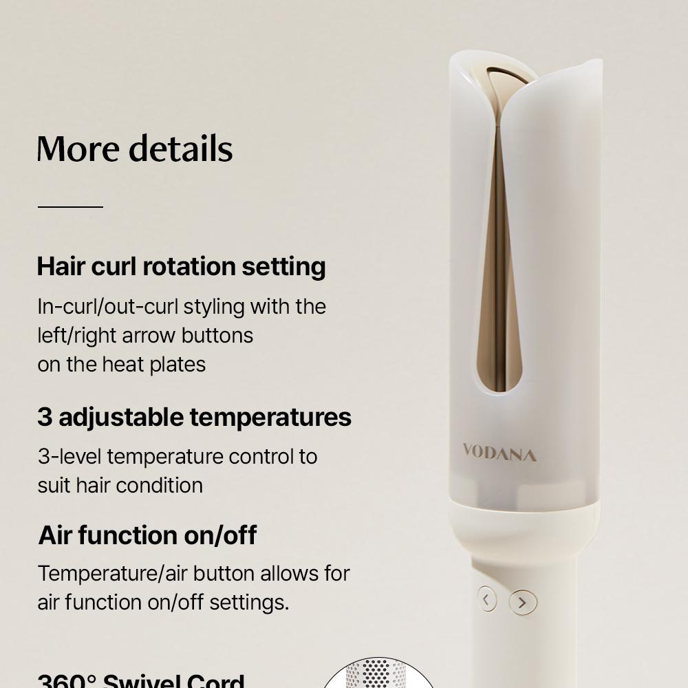 VODANA ヒットカバースピンヘアアイロン Qoo10] VODANA 【公式】 ヒートカバースピンアイロン 3 : 美容