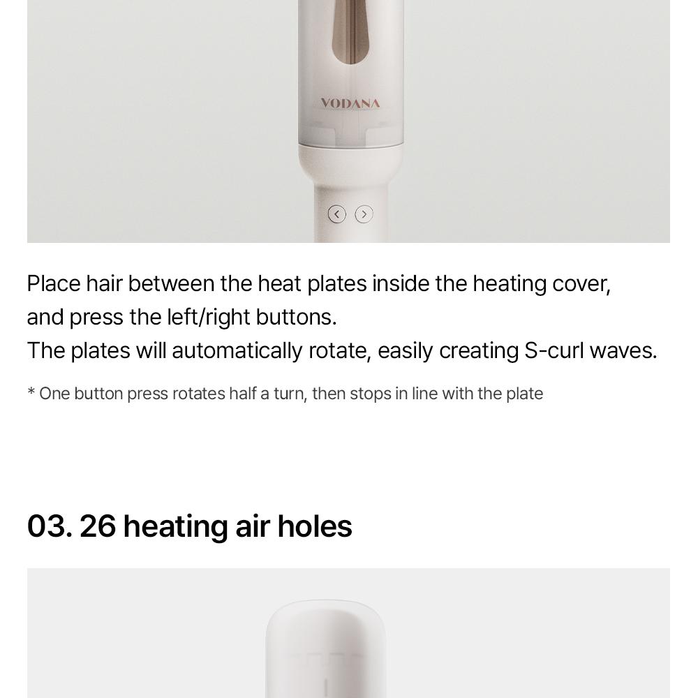 VODANA ヒットカバースピンヘアアイロン Qoo10] VODANA 【公式】 ヒートカバースピンアイロン 3 : 美容