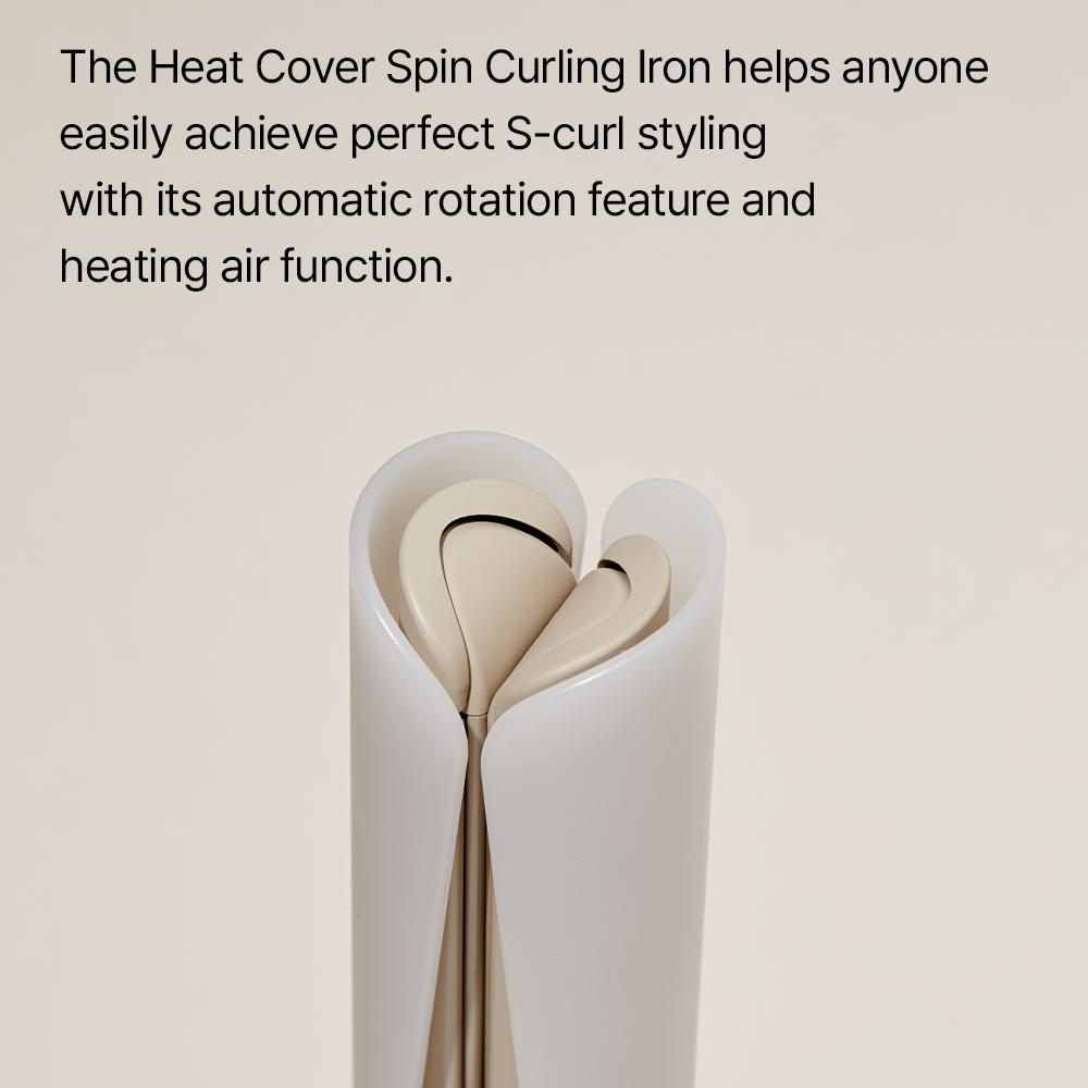 VODANA heat cover spin iron 韓国 コテ 34mm VODANA Heat Cover Spin Iron 34mm #Ivory Mood 1ea Best Price