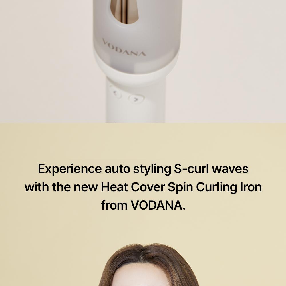 VODANA heat cover spin iron 韓国 コテ 34mm VODANA Heat Cover Spin Iron 34mm #Ivory Mood 1ea Best Price