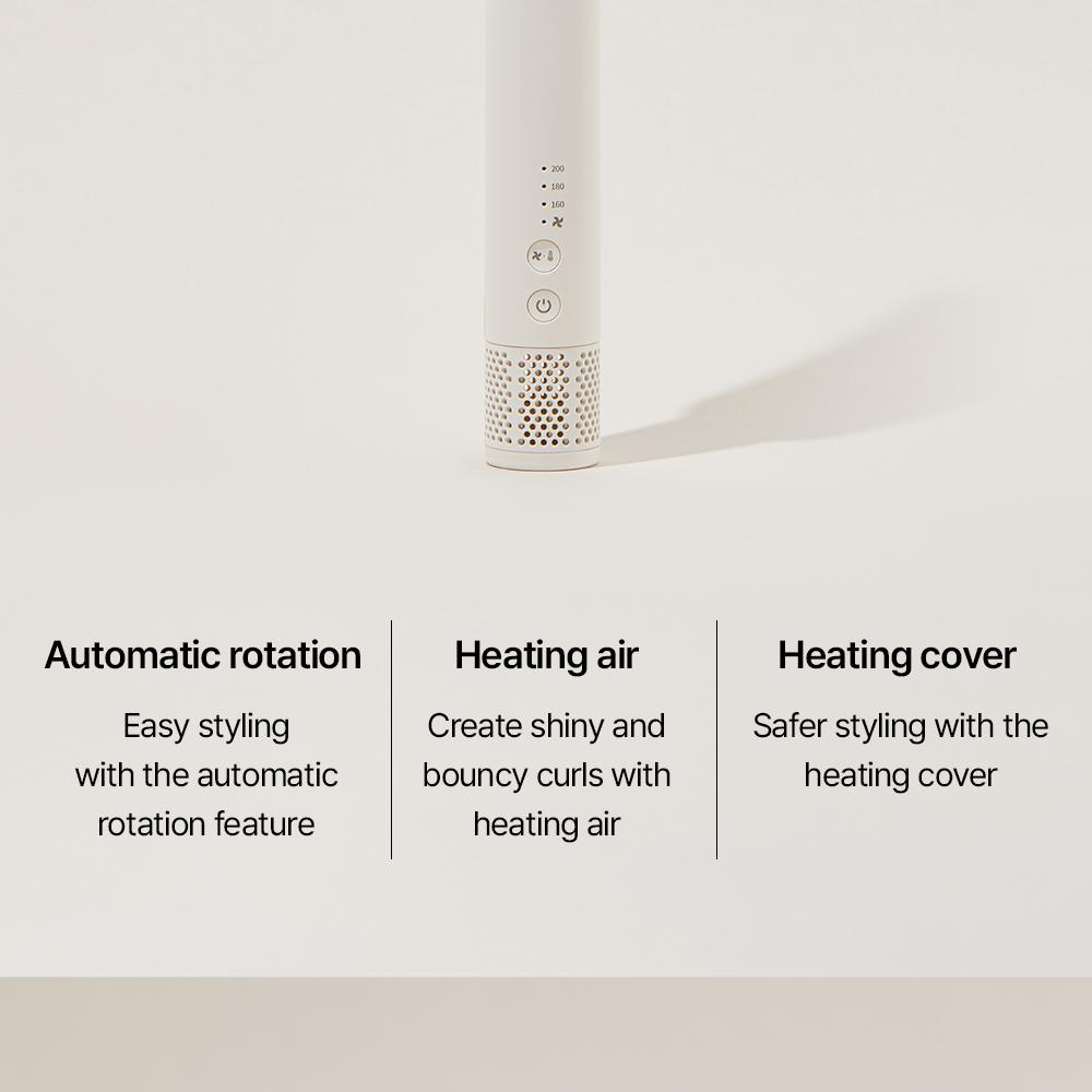 VODANAヒートカバースピンアイロン 34mm アイボリームード VODANAヒートカバースピンアイロン 34mm アイボリームード