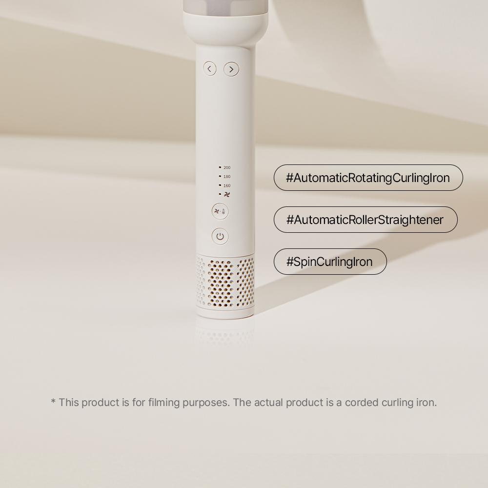 VODANA ヒットカバースピンヘアアイロン VODANAヒートカバースピンアイロン 34mm アイボリームード