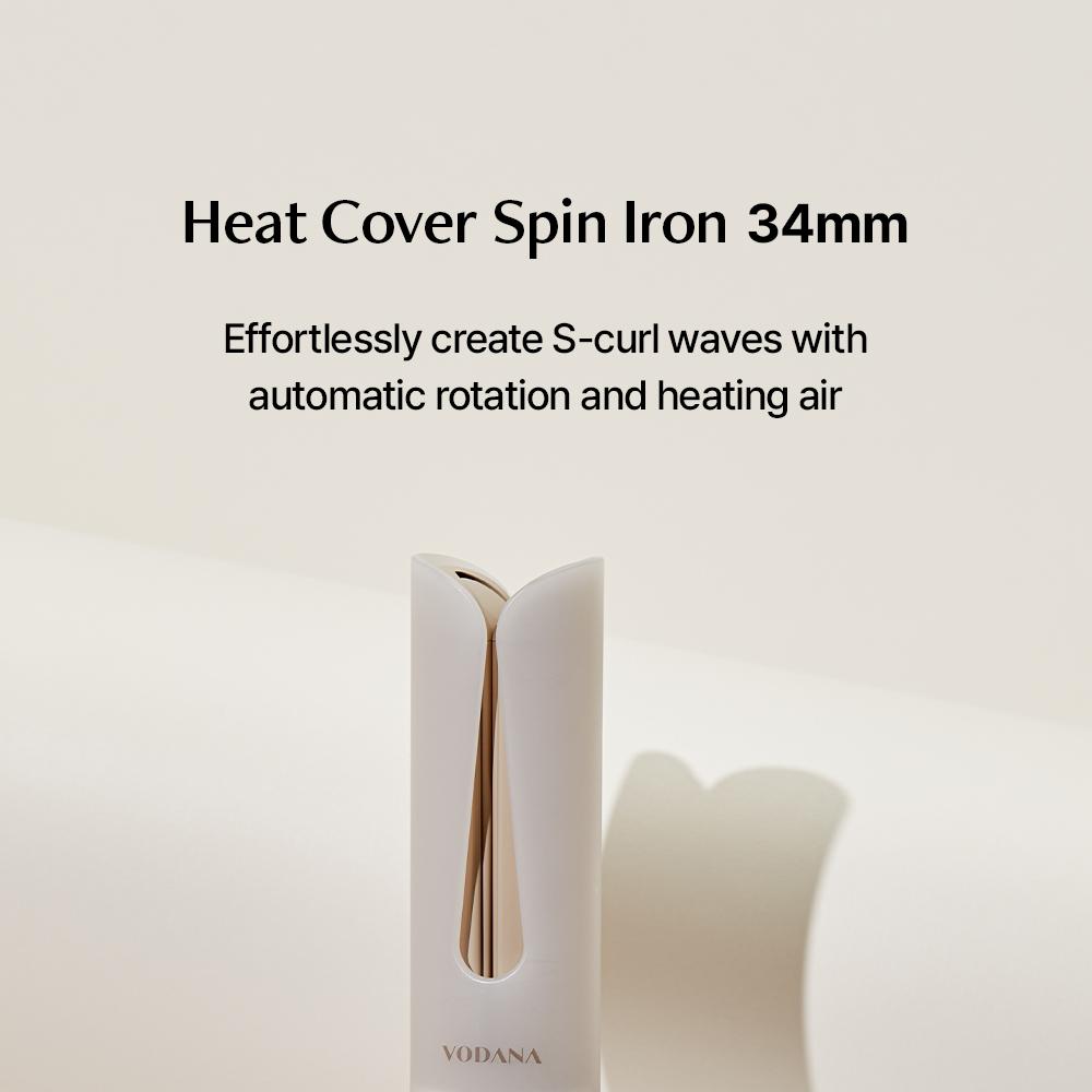 VODANA heat cover spin iron 韓国 コテ 34mm VODANA Heat Cover Spin Iron 34mm available for order Put