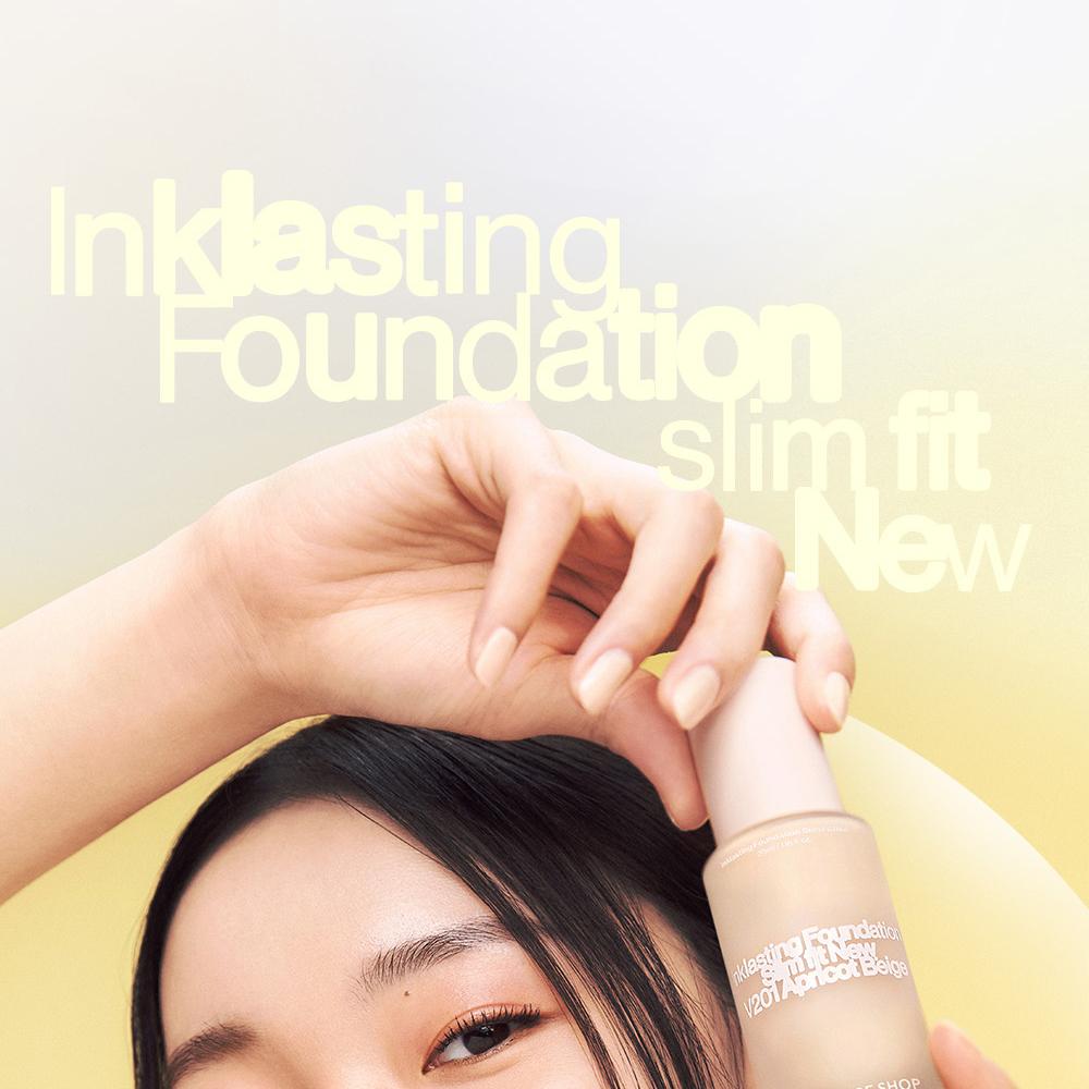 THE FACE SHOP Ink Lasting Foundation Slim Fit New 35ml | OLIVE