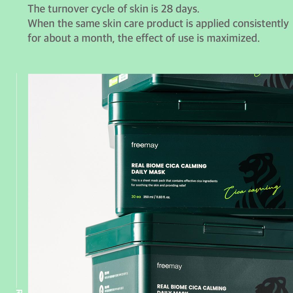 freemay Real Biome Cica Calming Daily Mask Sheet 30ea