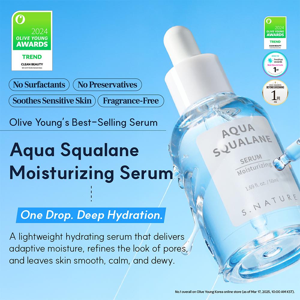 S.NATURE Aqua Squalane Serum 50ml Refill Pack | OLIVE YOUNG Global