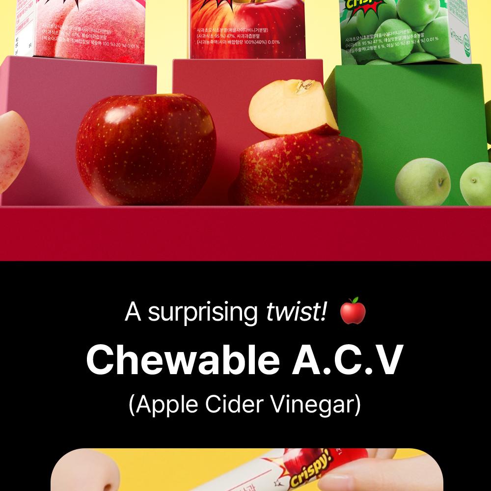 FOODOLOGY crispy グリーンアップル 桃 りんご 3点セット FOODOLOGY アップルサイダービネガークリスピーリンゴ味 14包 | OLIVE