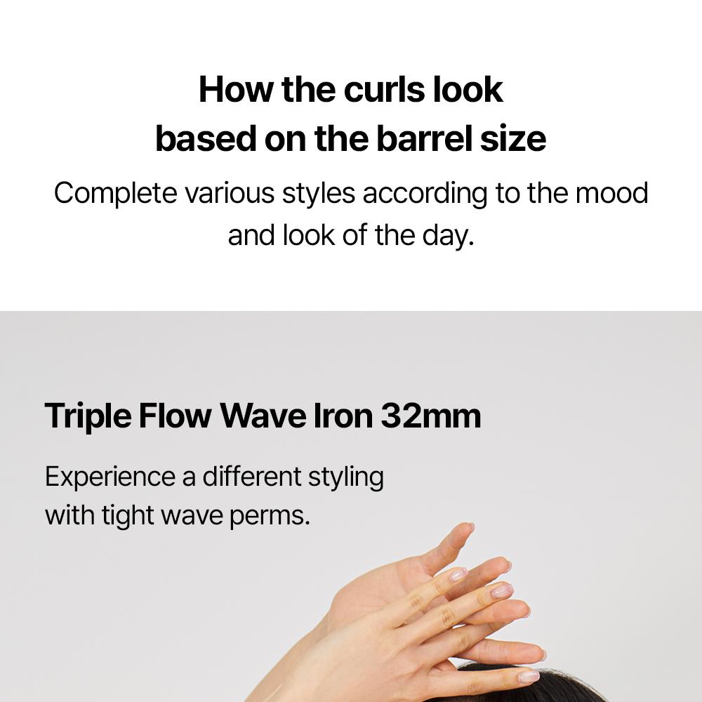 VODANA TRIPLE FLOW WAVE IRON ライトブルー　40mm VODANA Triple Flow Wave Iron 40mm Creamy Blue | DODO SKIN