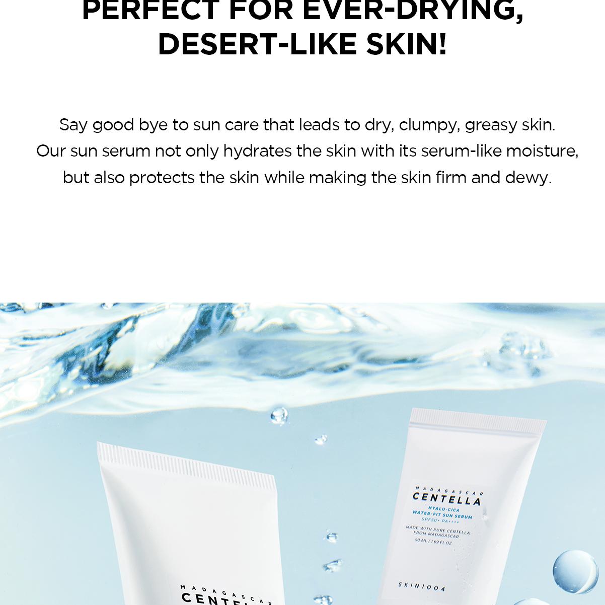 SKIN1004 Madagascar Centella Hyalu-Cica Water-Fit Sun Serum