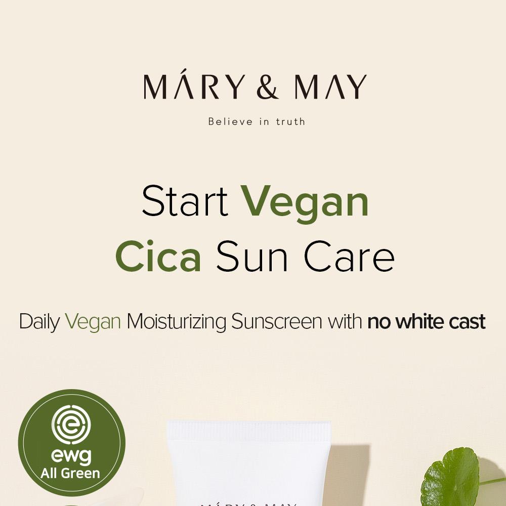 MARY&MAY Cica Soothing Sun Cream SPF50+ PA++++ 50mL | OLIVE