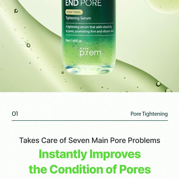 makeprem End Pore Vegetinol Tightening Serum 50mL | OLIVE