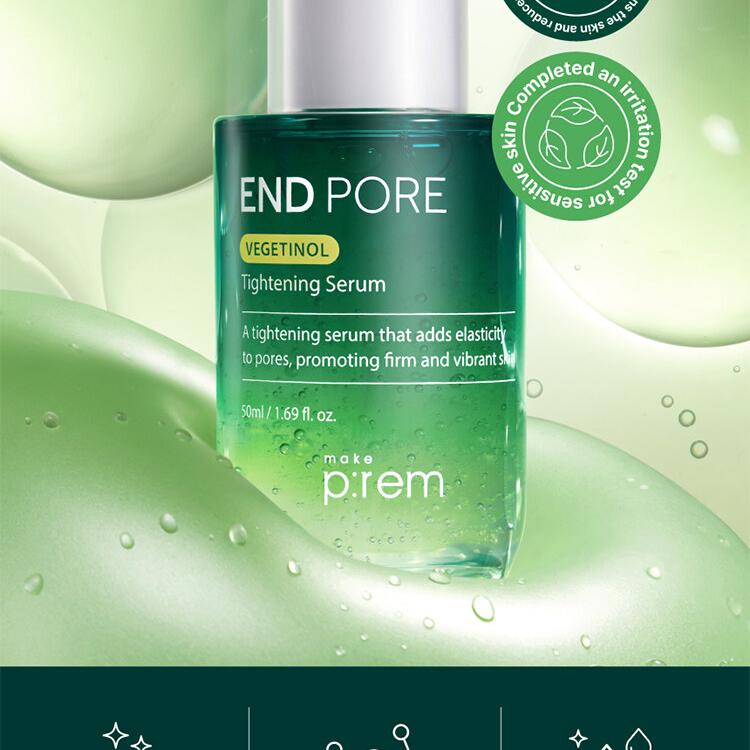 makeprem End Pore Vegetinol Tightening Serum 50mL | OLIVE