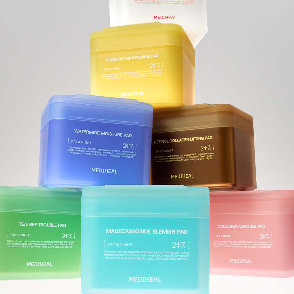 Plave mediheal all コンプセット MEDIHEAL Collagen Ampoule Pad 100-count + 100-count refill