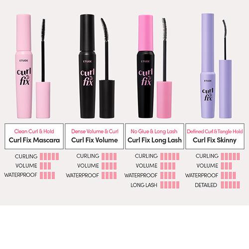 ETUDE Curl Fix Mascara 1+1 Set (5 Options)