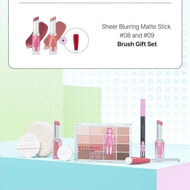 wakemake イカゲーム 7点セット イカゲーム OYG Pick] WAKEMAKE ソフトブラーリングアイパレット #24