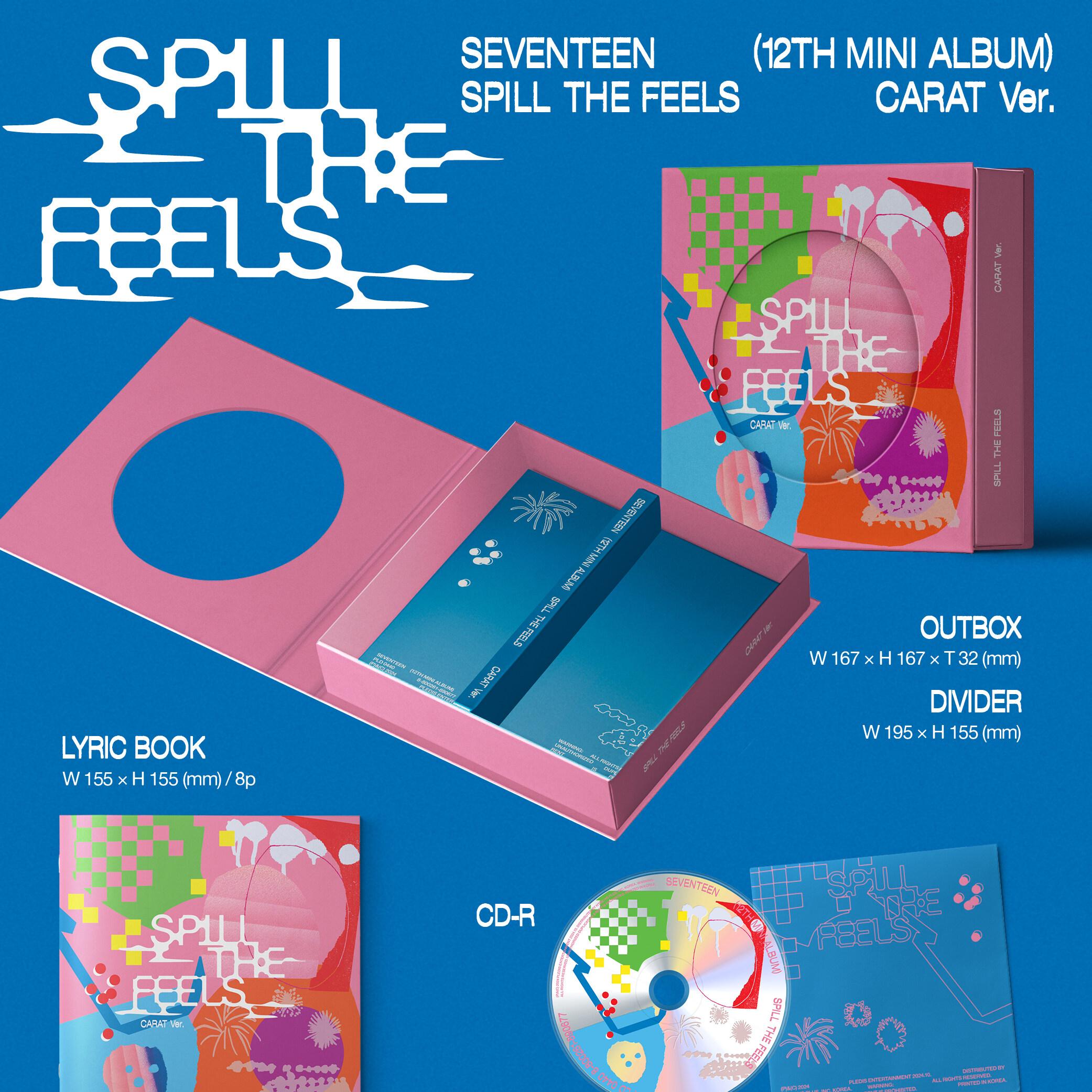 SEVENTEEN SPILL THE FEELS CARAT盤 新品未開封㉑枚 SEVENTEEN 12th Mini Album 'SPILL THE FEELS' CARAT Ver. (1