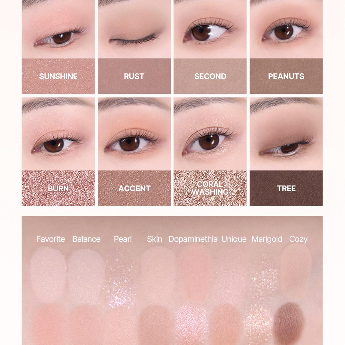 [Sanrio EDITION] WAKEMAKE Soft Blurring Eye Palette (Set/Single) (26 Options)