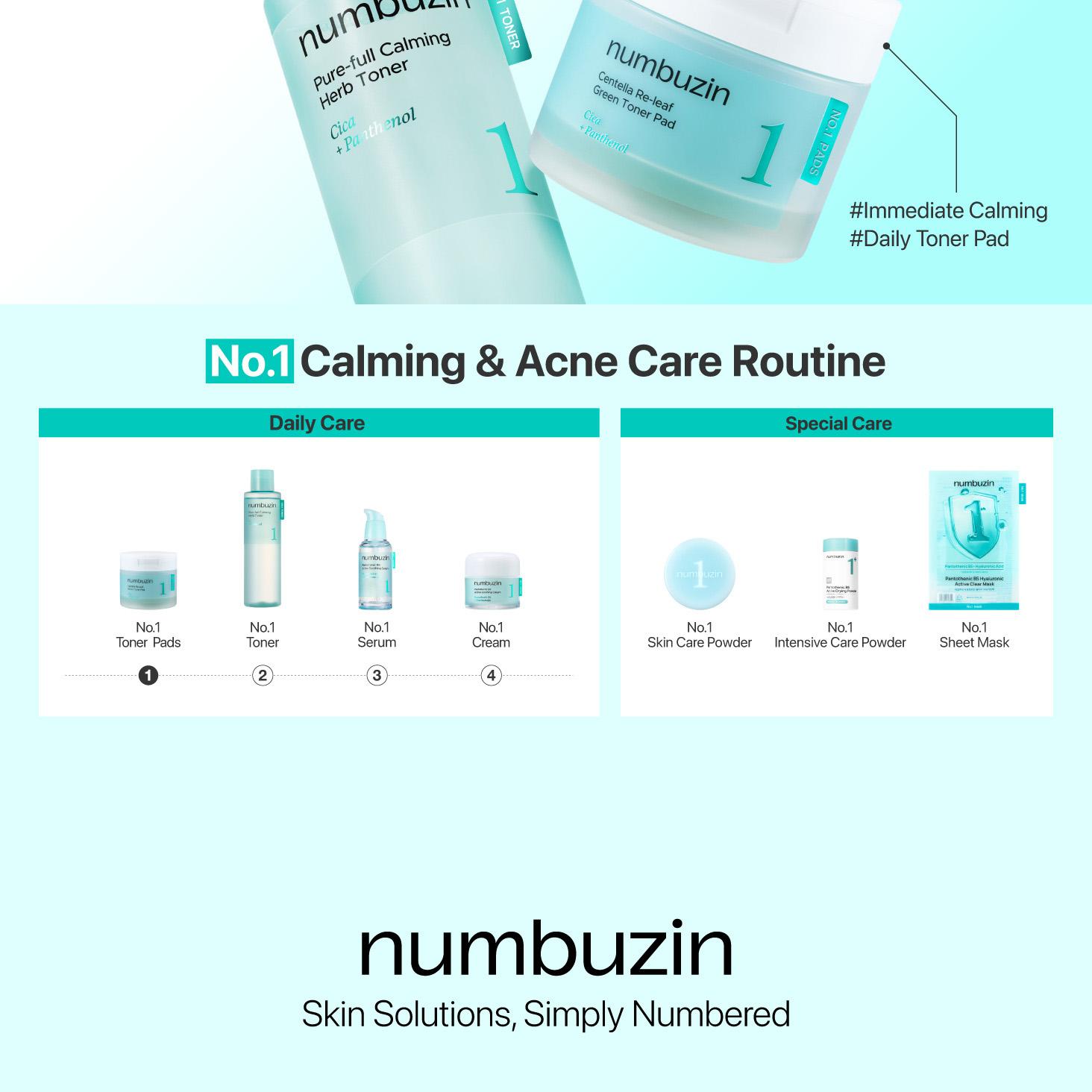 numbuzin No. 1 Calming Herb Toner 300mL Special Set (+10 Toner